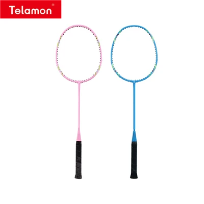 Badmintonracket med etikett